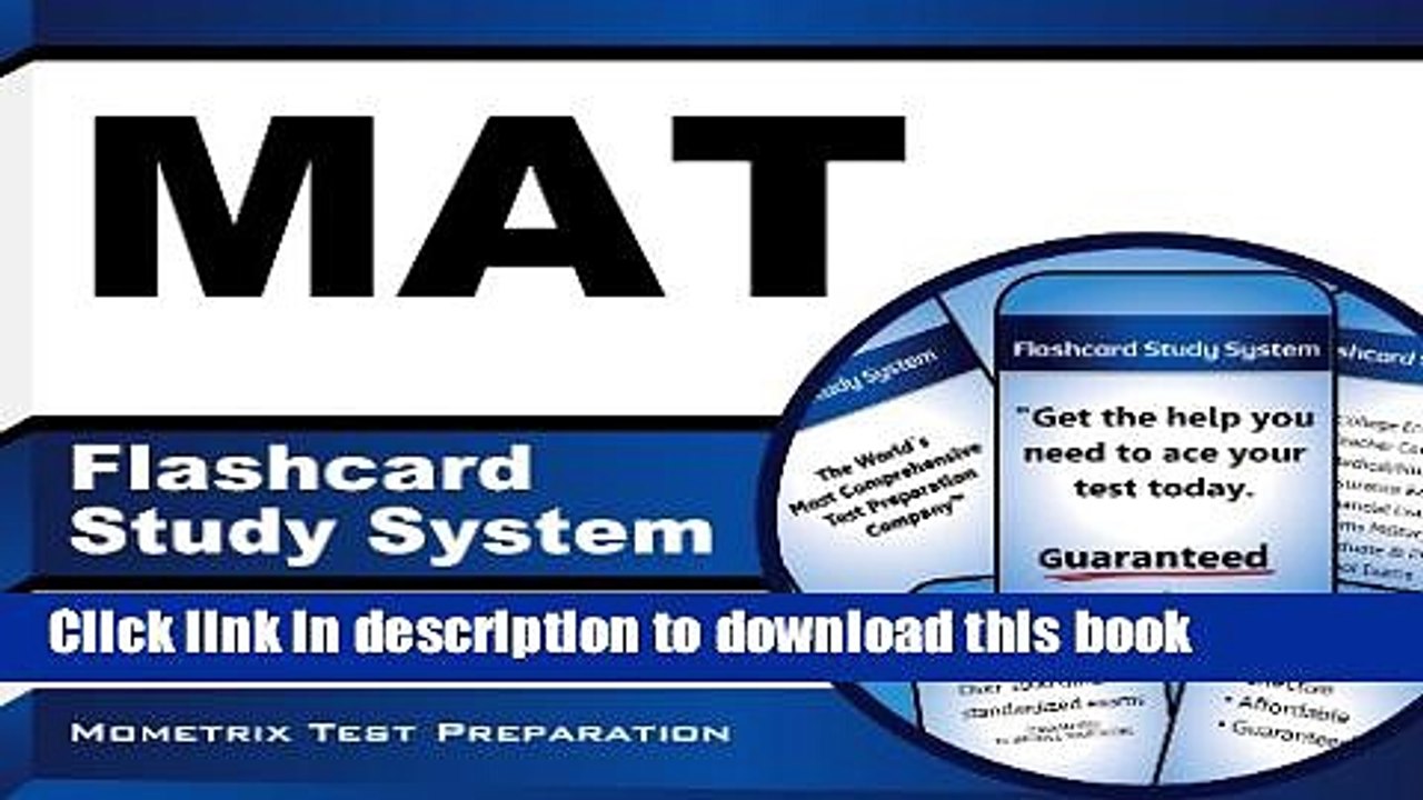 Ebook MAT Flashcard Study System: MAT Exam Practice Questions   Review for the Miller Analogies