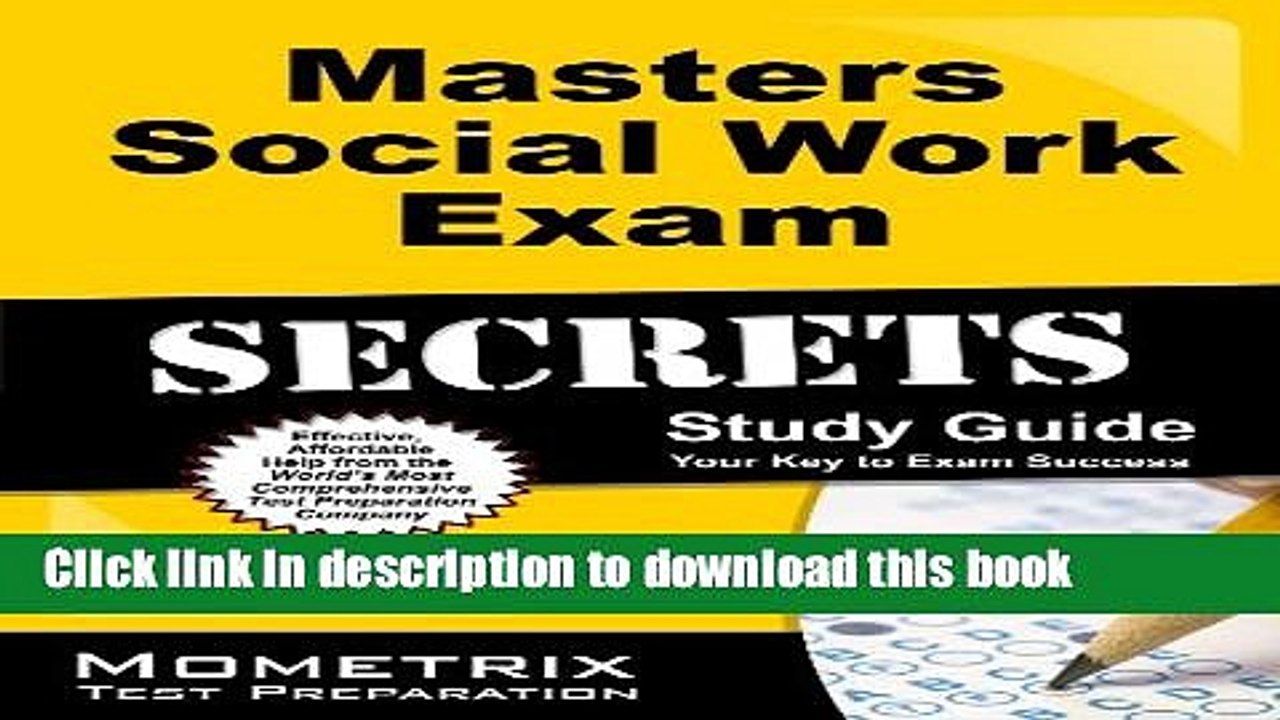 Books Masters Social Work Exam Secrets Study Guide: ASWB Test Review for the Association of Social