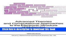 Ebook Advanced Theories and Computational Approaches to the Electronic Structure of Molecules Full
