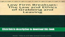 Ebook Law Firm Breakups Free Online