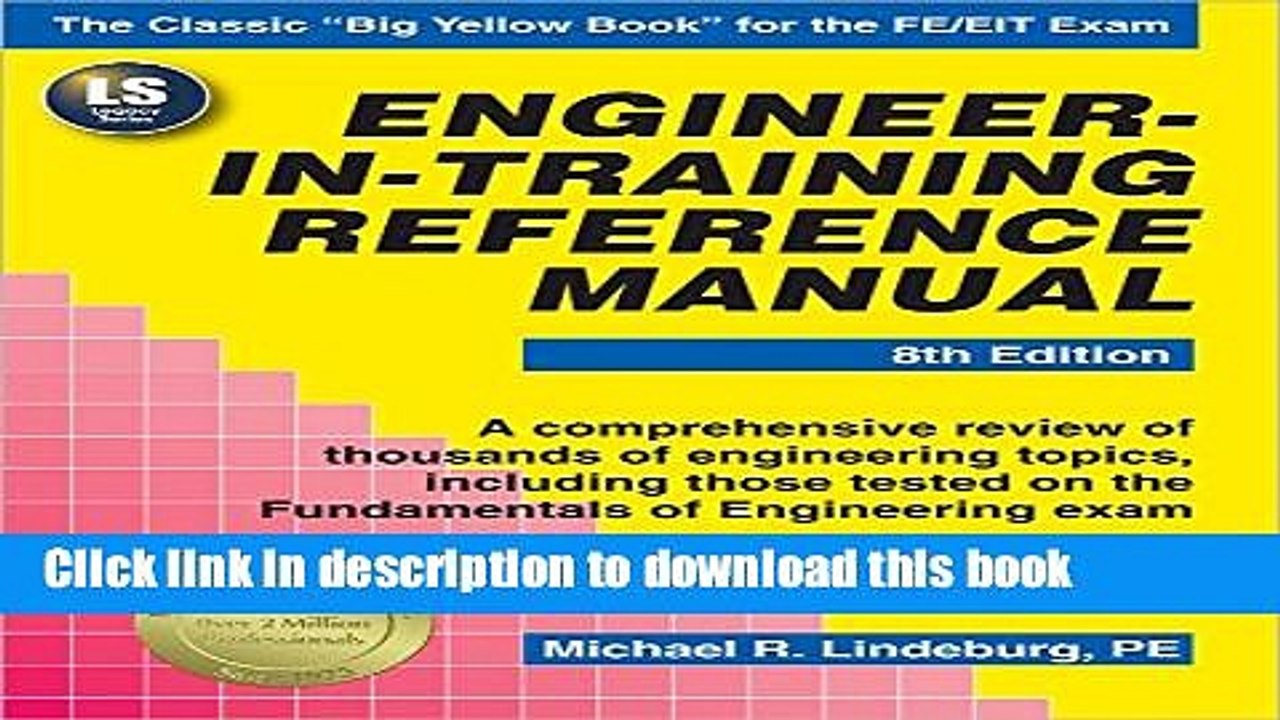 Books Engineer-In-Training Reference Manual, 8th Ed Free Online