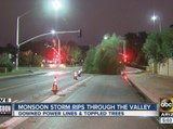 Monsoon storm rips through the Valley; damage, outages reported
