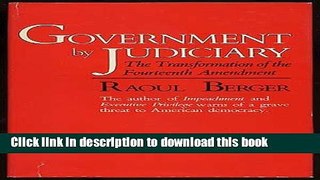 Books Government by Judiciary Free Online