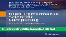 Ebook High-Performance Scientific Computing: Algorithms and Applications Full Download