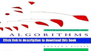 Books Introduction to Algorithms Full Online