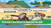 Books Introduction to the Design and Analysis of Algorithms (2nd Edition) Free Download