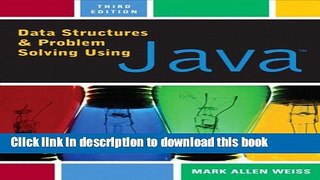 Ebook Data Structures and Problem Solving Using Java (3rd Edition) Free Online
