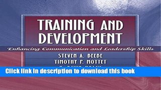 Ebook Training and Development: Enhancing Communication and Leadership Skills Free Online