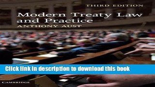 Books Modern Treaty Law and Practice Free Online