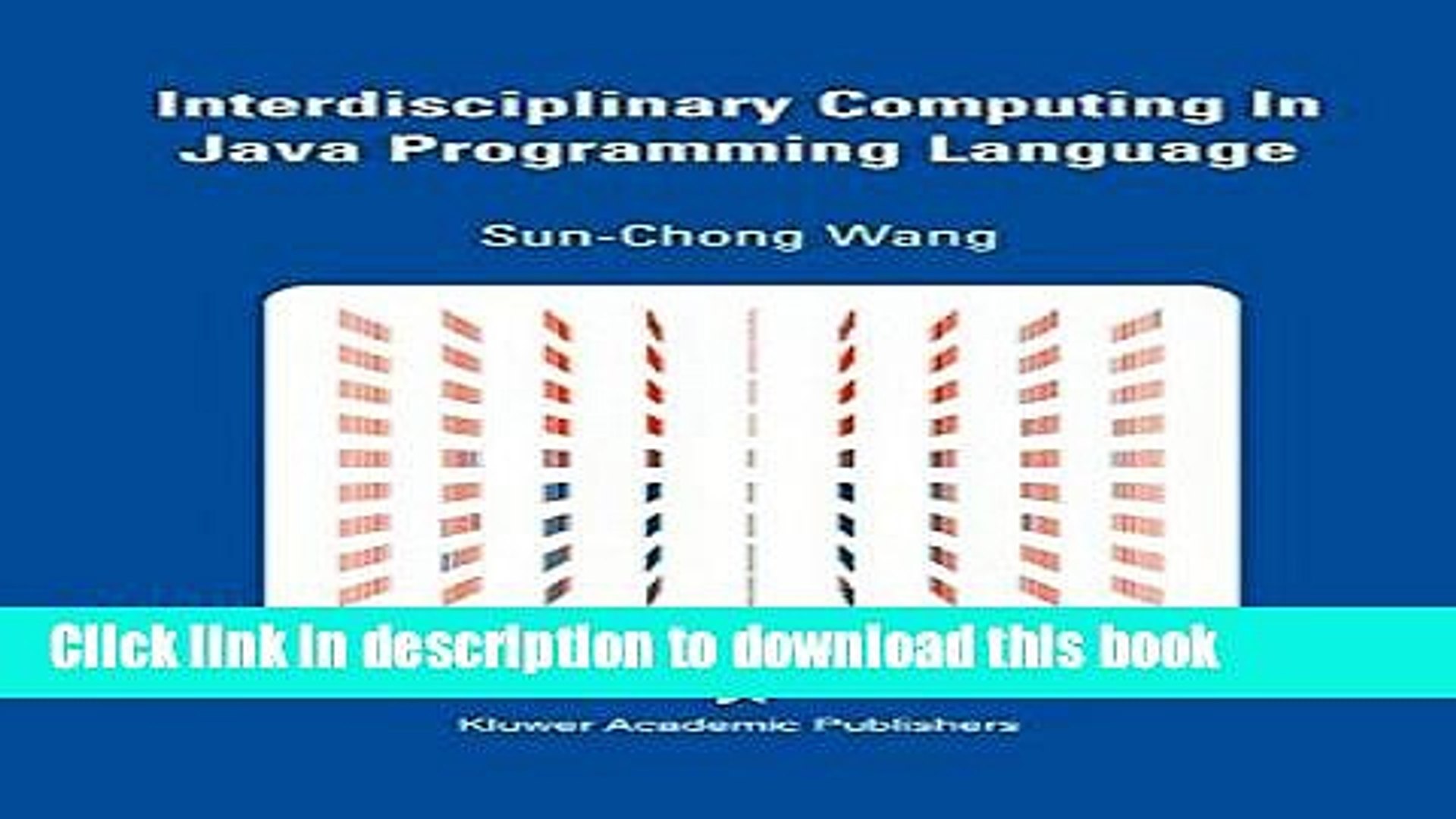 Books Interdisciplinary Computing in Java Programming Full Online