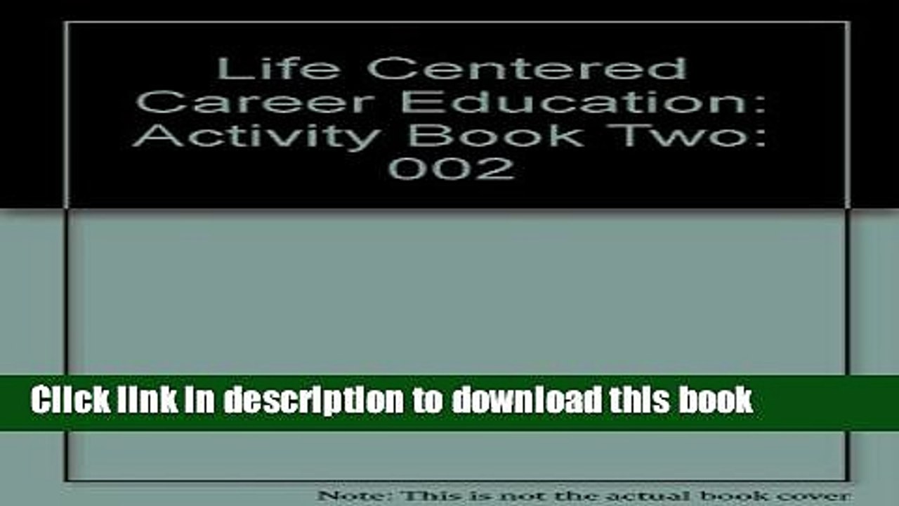 Ebook Life Centered Career Education: Activity Book Two Full Online