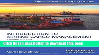 Books Introduction to Marine Cargo Management Free Online