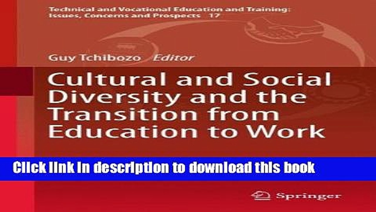 Ebook Cultural and Social Diversity and the Transition from Education to Work (Technical and