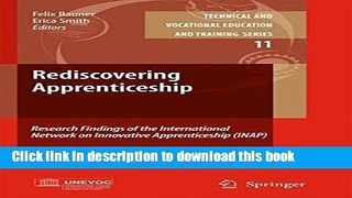 Ebook Rediscovering Apprenticeship: Research Findings of the International Network on Innovative