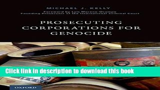 Books Prosecuting Corporations for Genocide Full Online