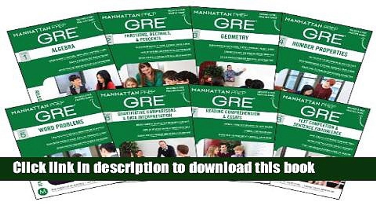 Books Manhattan Prep GRE Set of 8 Strategy Guides (Manhattan Prep GRE Strategy Guides) Full Online