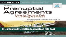 Books Prenuptial Agreements: How to Write a Fair   Lasting Contract Full Online