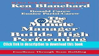 Ebook One Minute Manager Builds High Performing Teams, The Rev. (One Minute Manager Library) Free