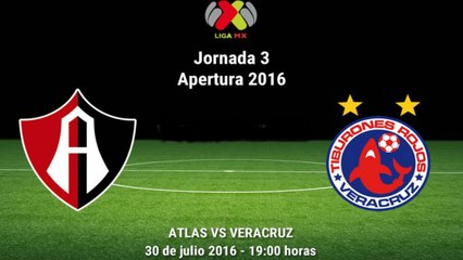 Atlas vs Veracruz | Torneo Apertura 2016 Liga MX Jornada 3 Gameplay