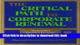Download  The Critical Path to Corporate Renewal  Online