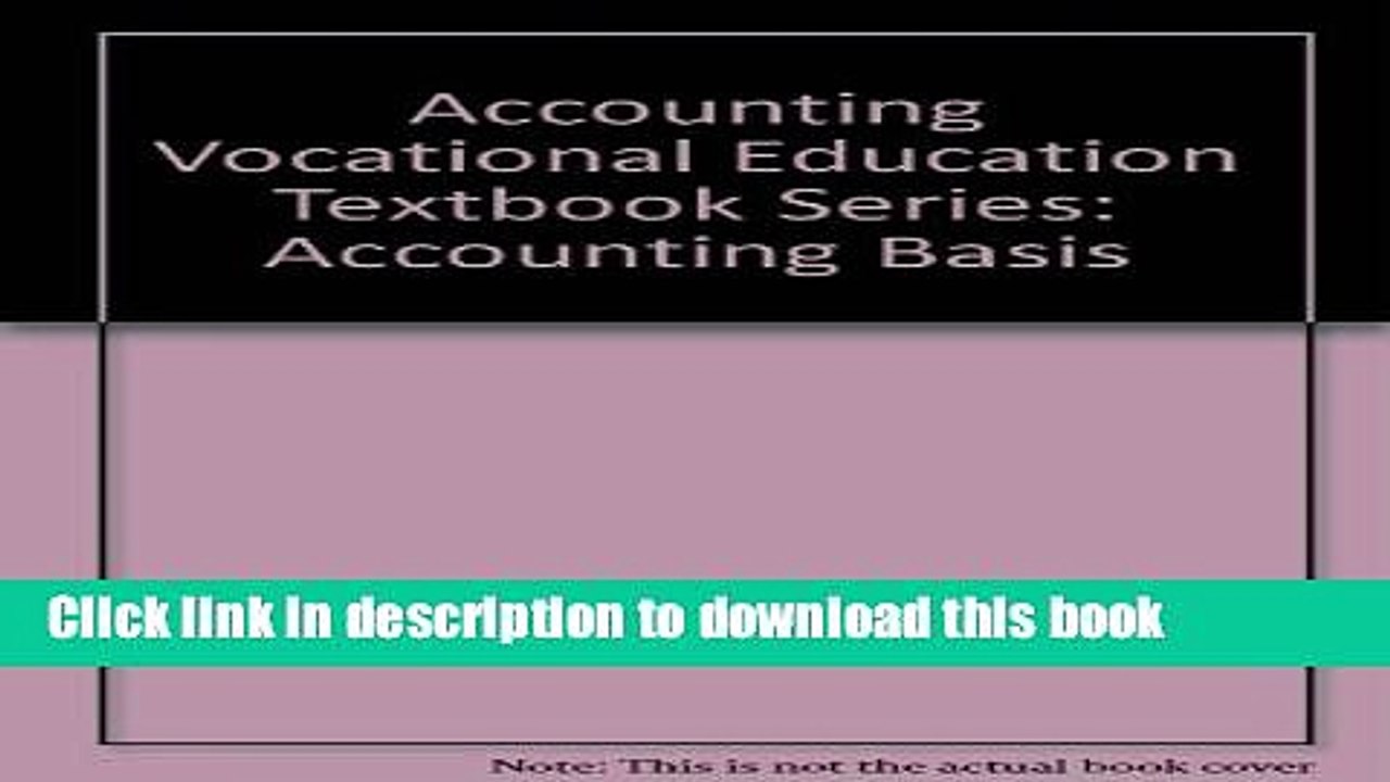 Ebook Accounting Vocational Education Textbook Series: Accounting Basis Full Online