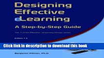 Ebook Designing Effective eLearning: A Step-by-Step GuideÂ  (Effective eLearning Design) (Volume