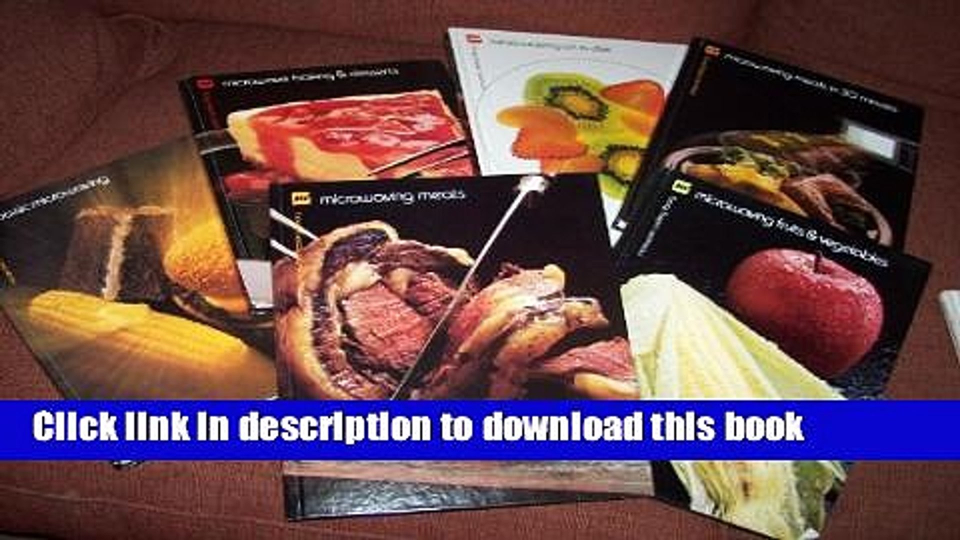 ⁣Books MICROWAVE COOKING LIBRARY (6 Volumes) Baking desserts, Microwaving Meats, Fruits Veg,Meals