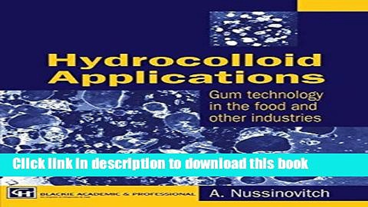 Ebook Hydrocolloid Applications: Gum technology in the food and other industries Free Online