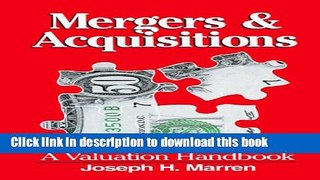 Books Mergers   Acquisitions: A Valuable Handbook Free Online