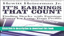 Books It s Earnings That Count: Finding Stocks with Earnings Power for Long-Term Profits Full Online