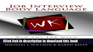 Books Job Interview Body Language: Win the Job with 
