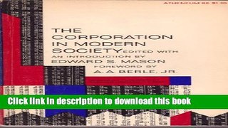 Ebook The Corporation in Modern Society. Free Online