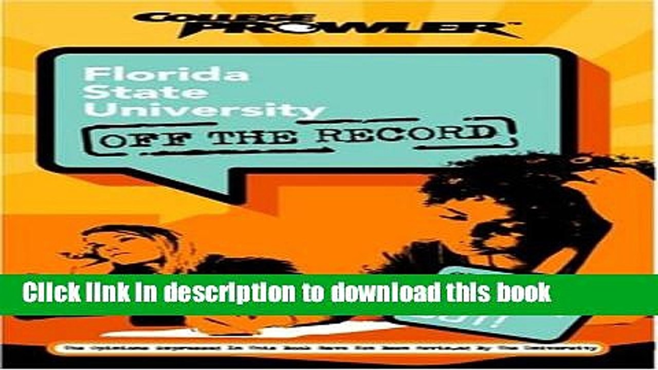 Books Florida State University: Off the Record (College Prowler) (College Prowler: Florida State