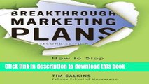 Ebook Breakthrough Marketing Plans: How to Stop Wasting Time and Start Driving Growth Full Online