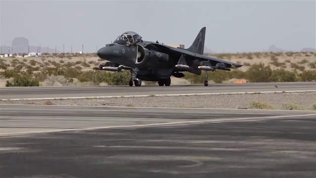 Close Look at US Harriers Doing Refueling and Weapons Reloading