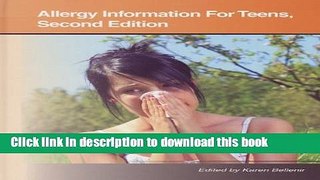 Books Allergy Information for Teens (Teen Health Series) Free Online