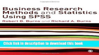 Ebook Business Research Methods and Statistics Using SPSS Free Online