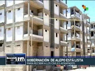 Atiende gobierno de Siria a damnificados de Alepo