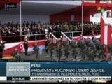 Pdte. Kuczynski encabeza desfile por 195 años de independencia de Perú