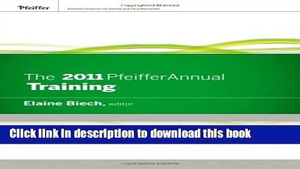 [PDF] The 2011 Pfeiffer Annual: Training Read OnlineDownload Books The 2011 Pfeiffer Annual: