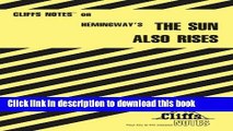 Books CliffsNotes on Hemingway s The Sun Also Rises Free Online