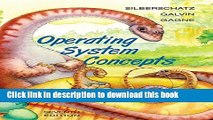 Ebook Operating System Concepts Free Online