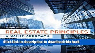 Ebook Real Estate Principles: A Value Approach Free Download