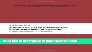 Books Theory of Fuzzy Differential Equations and Inclusions Full Online