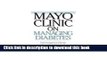 Ebook Mayo Clinic on Managing Diabetes (Audio CD, unabridged) Free Online