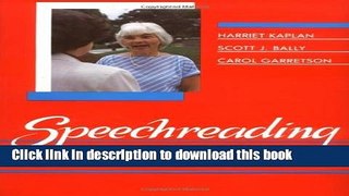 Ebook Speechreading: A Way To Improve Understanding Full Online