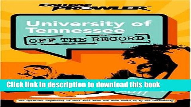Books University of Tennessee: Off the Record (College Prowler) (College Prowler: University of