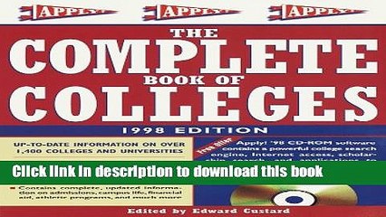 Ebook Complete Book of Colleges, 1998 edition (Issn 1088-8594) Free Online