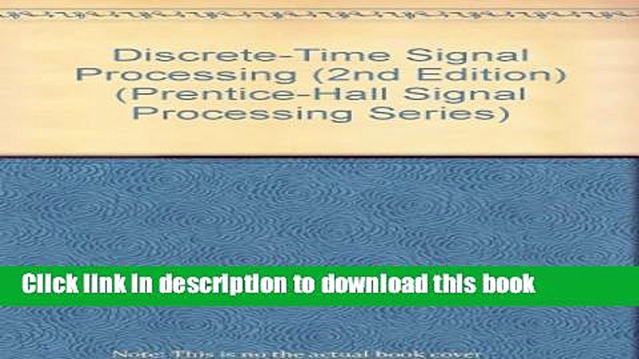 Ebook Discrete-Time Signal Processing (2nd Edition) (Prentice-Hall Signal Processing Series) Full