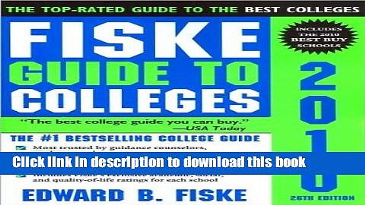Books Fiske Guide to Colleges 2010, (text only) 2nd(Second) edition by E.Fiske Free Online